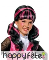Perruque de Draculaura pour enfant, Monster High