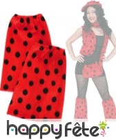 Pattes déléphant coccinelle en peluche