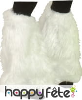 Pattes d'éléphant en fourrure blanche