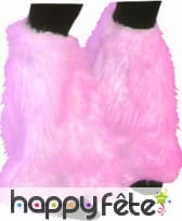 Pattes d'éléphant en fourrure fuschia