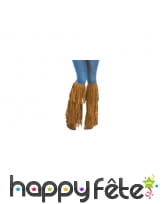 Pattes d'eph marron à franges