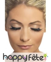 Paire de faux cils décorés de strass, image 1