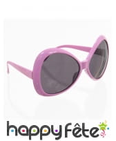 Paire de grande lunettes roses effet disco, image 2