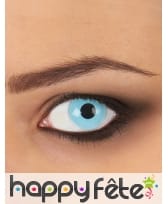Paire de lentilles bleu glacé