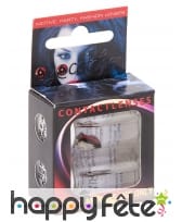 Paire de lentilles noire oeil blessé, image 1