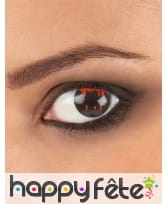 Paire de lentilles noire oeil blessé