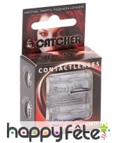 Paire de lentilles rose contour noir, image 1