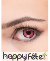 Paire de lentilles rose contour noir