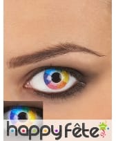 Paire de lentilles UV arc-en-ciel