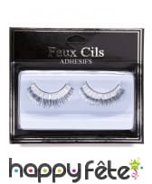 Paire de longs faux cils argentés, image 1