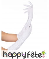 Paire de longs gants blancs de 37cm
