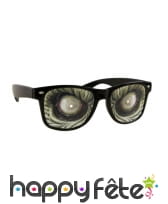 Paire de lunettes yeux de monstre méchant