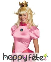 Perruque de la Princesse Peach pour femme