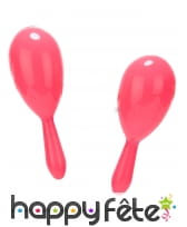 Paire de maracas roses