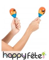Paire de maracas thème Hawaï, image 1