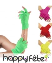 Paire de mitaines courtes unie