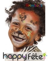 Pochoir de maquillage animaux de la jungle, image 1