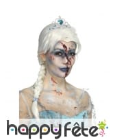 Perruque des neiges zombie pour adulte