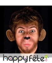 Paire d'oreilles de singe en latex