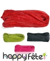 Pelote de raphia naturel et coloré, 50gr