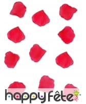 Pétales de rose rouge en tissu, par 150 ou 288