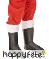 Paire de Sur-bottes de Père Noël en simili cuir