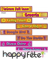 Panneaux de signalisation disco