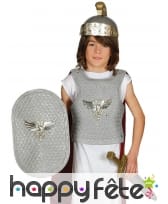 Panoplie de soldat romain enfant, coloris argent
