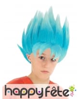 Perruque de Son Goku guerrier divin pour enfant
