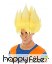Perruque de Son Goku Super Saiyan pour homme