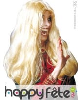 Perruque de sorcière blonde