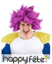 Perruque de super Saiyen rosé