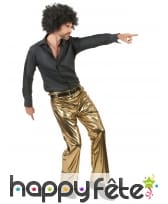 Pantalon doré uni pour homme, image 1