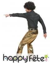 Pantalon doré uni pour homme, image 2
