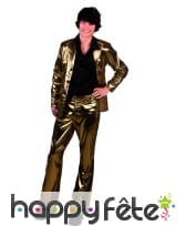 Pantalon doré uni pour homme, image 3