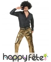 Pantalon doré uni pour homme