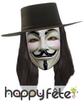 Perruque de V pour Vendetta