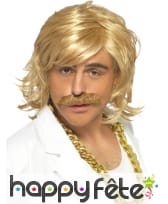 Perruque de vieux dragueur blond