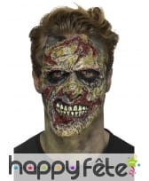 Prothèse de visage zombie en mousse de latex, image 3