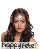 Perruque de Wonder Woman pour femme, luxe