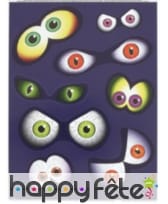 Paires d'yeux autocollants pour fenêtres