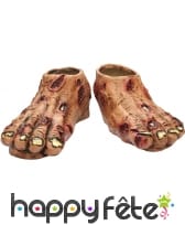 Pieds de zombie en latex
