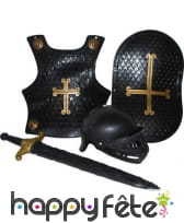 Plastron et accessoires de chevalier pour enfant, image 1