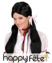 Perruque ecoliere coquine noire, image 1