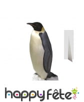 Pingouin en carton plat taille réelle