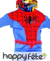 Plastron et cagoule de Spider-Man pour enfant