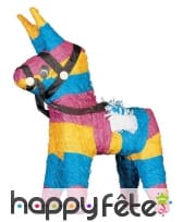 Pinata en forme de cheval multicolore