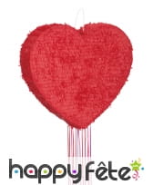Pinata en forme de coeur rouge de 56cm