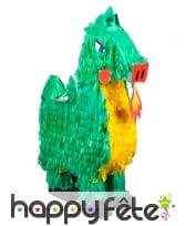 Pinata en forme de dragon vert, 49 x 47 cm