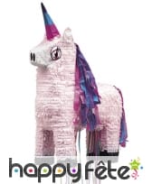 Pinata en forme de Licorne rose